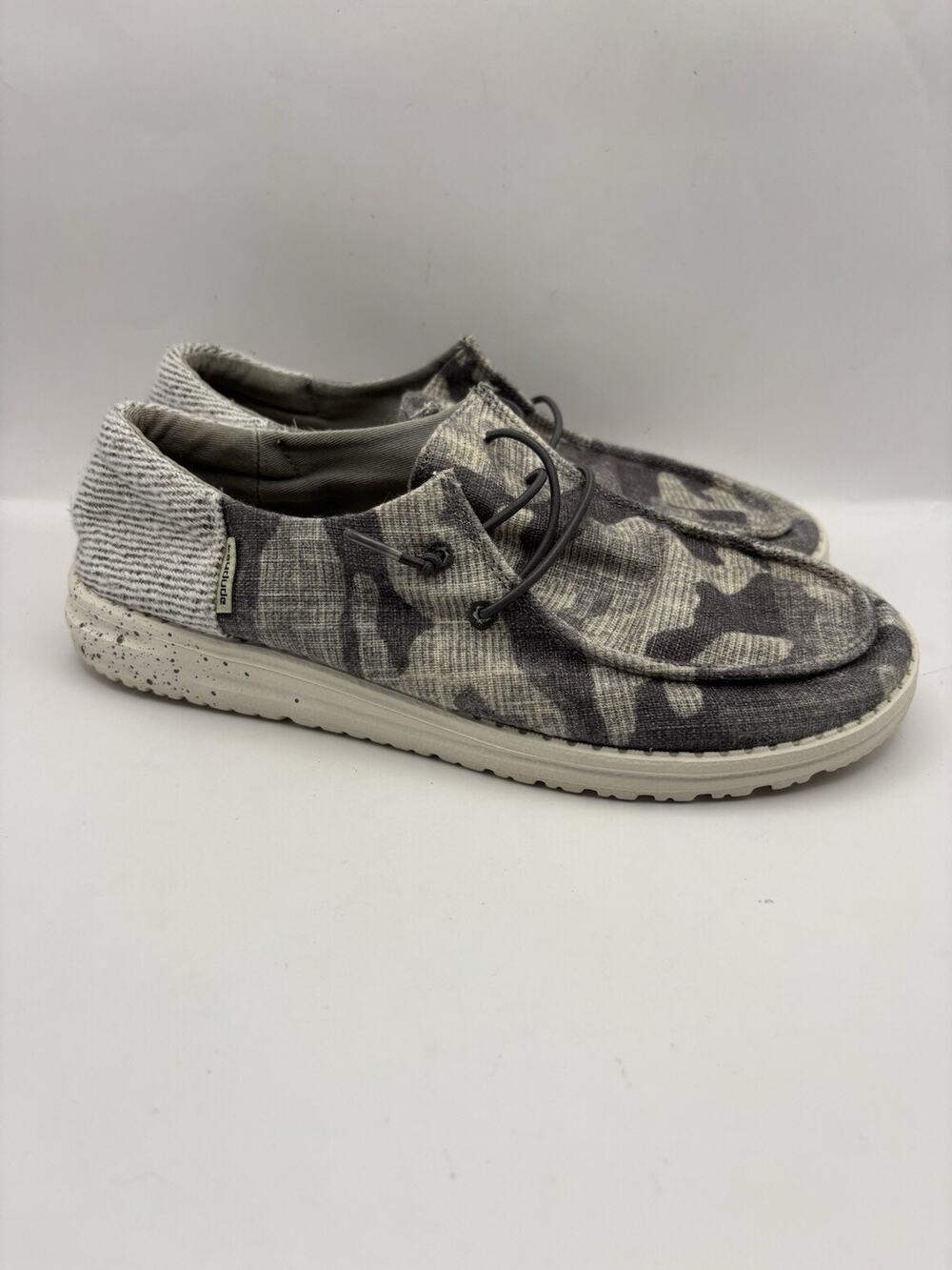 Hey Dude Wendy Camo Green Slip On Shoes Women Size 9
